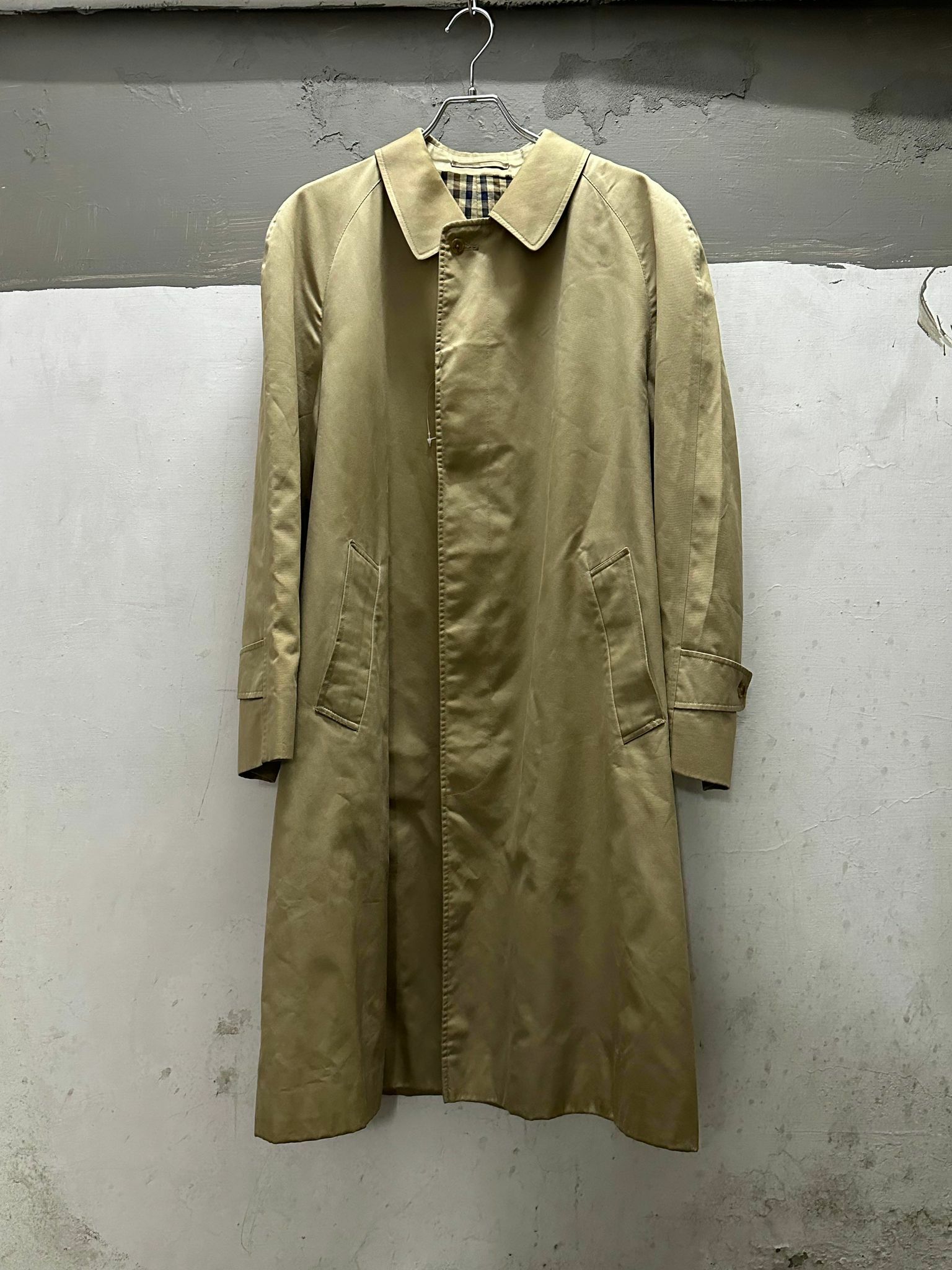 80s Aquascutum Balmacaan Coat Made in England