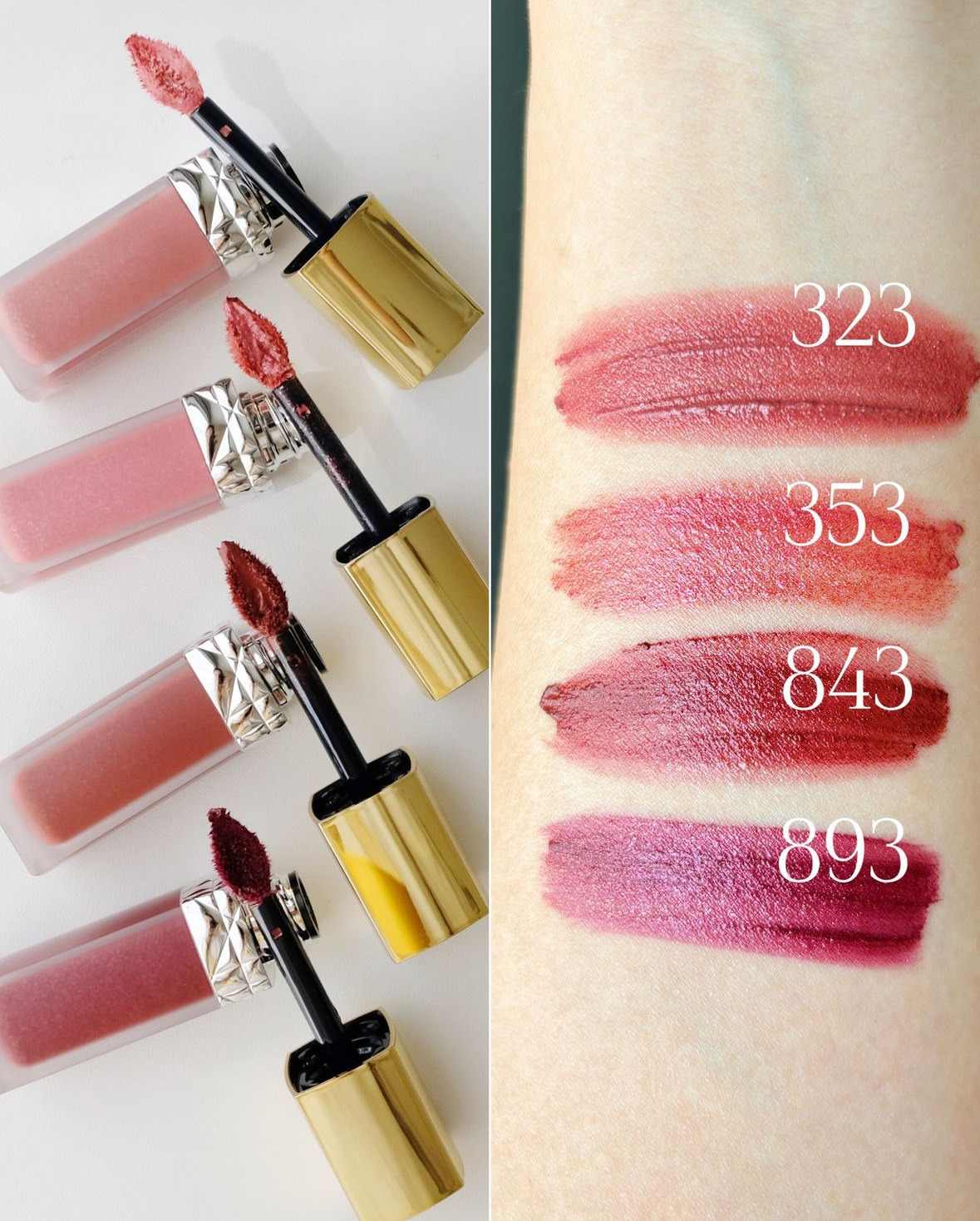 限定] DIOR BEAUTY Rouge Dior Forever Liquid Sequin 聖誕