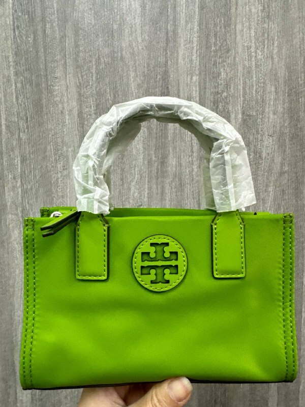 [S] TORY BURCH ELLA NYLON MINI TOTE,WHEAT GRASS, 146437-301 (STB606)