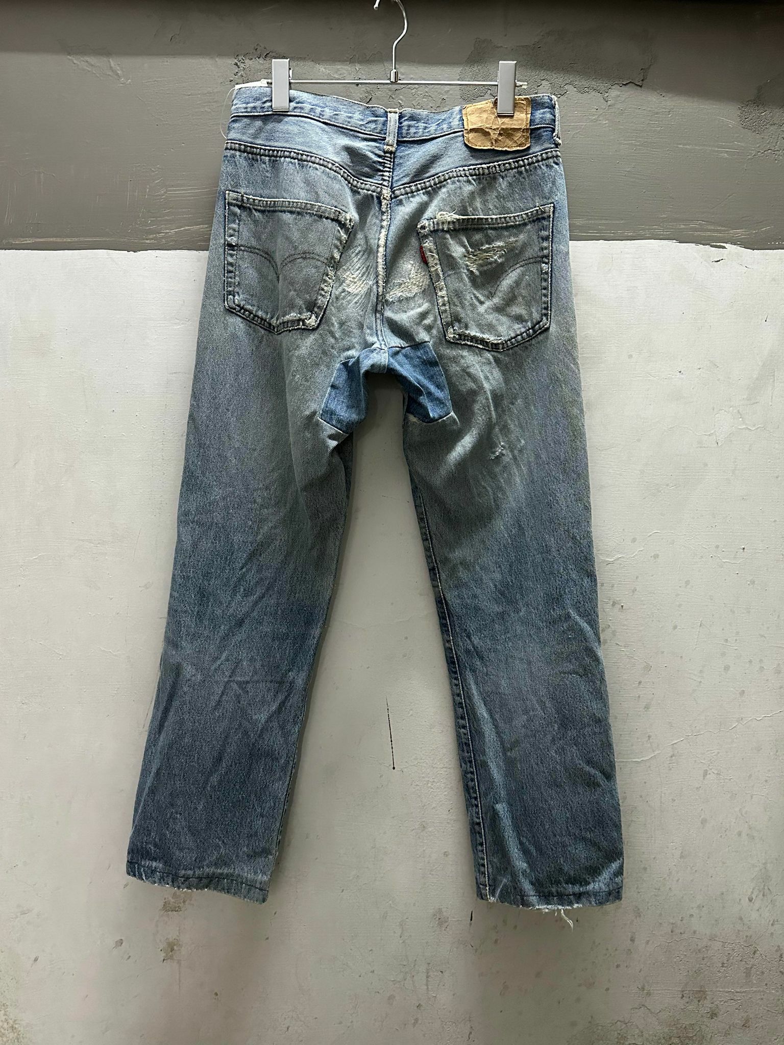 80s LEVIS 501 Inside Single Stitch*Black Bartack W30