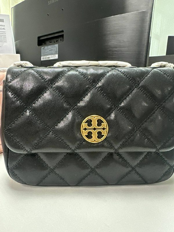 [S] TORY BURCH WILLA SMALL SHOULDER BAG,BLACK, 148243-001 (STB607)