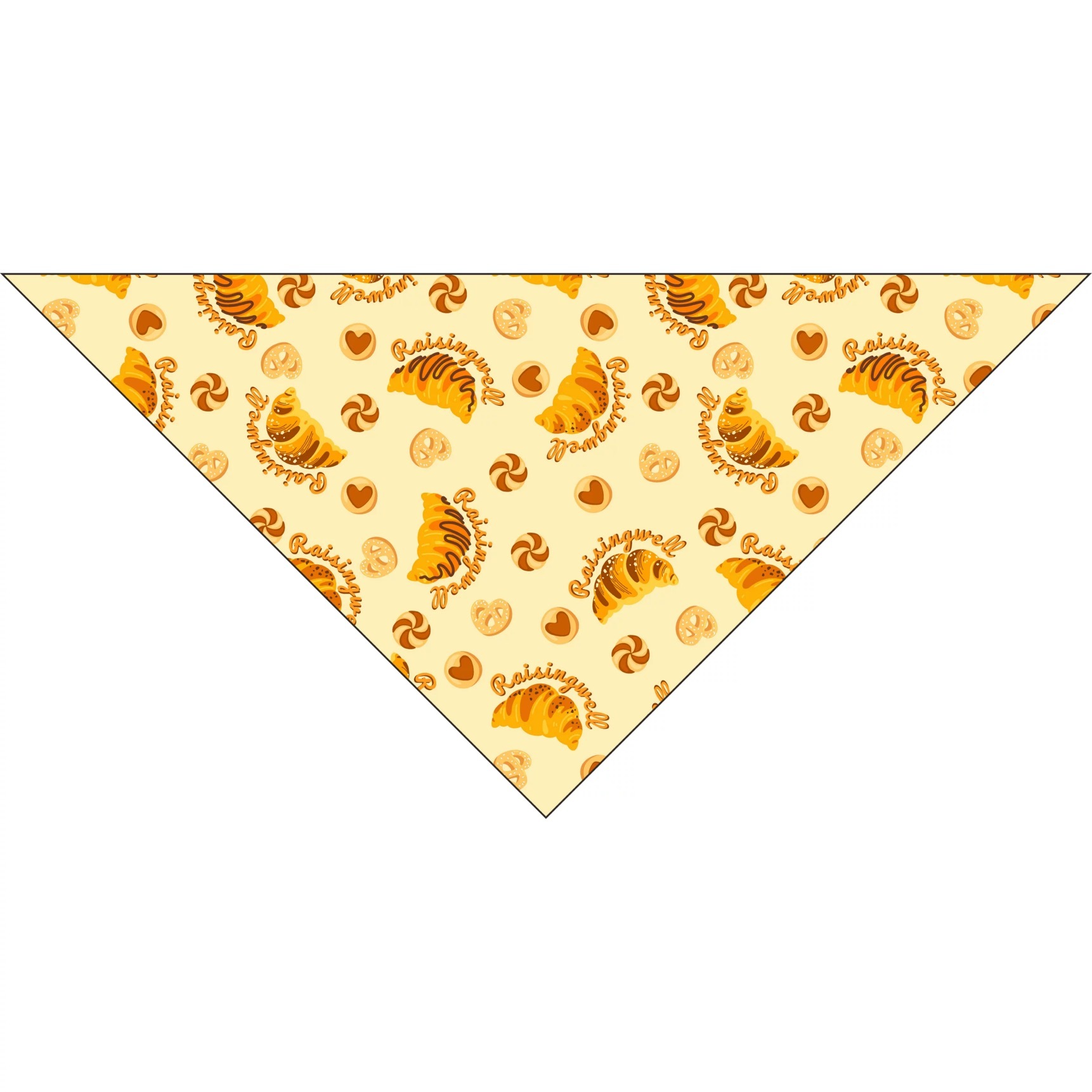 《 Raisingwell 》寵物領巾｜烘焙點心（單面/兩款）