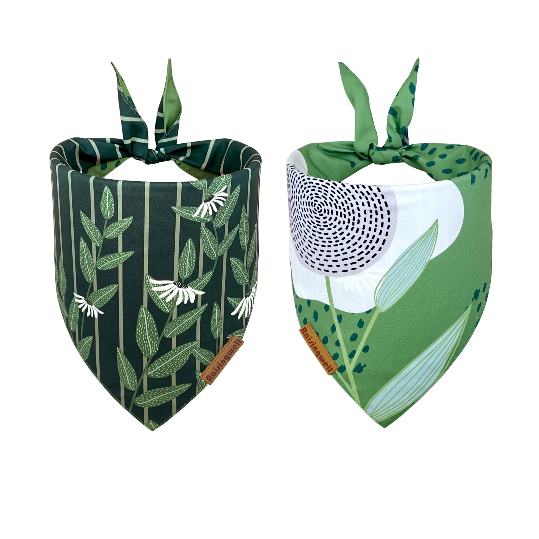 《 Raisingwell 》花卉系列領巾｜復古春日（雙面/兩款）