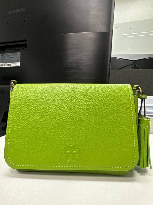[S] TORY BURCH THEA FLAP CROSSBODY,WHEATGRASS, 144688-301 (STB614)