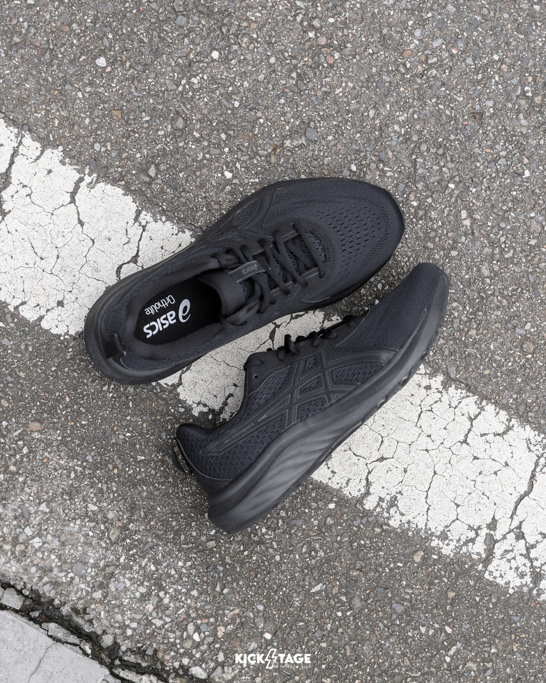 男鞋 ASICS GEL-CONTEND 9 4E 全黑 超寬楦 緩震 休閒 慢跑鞋【1011B882-003】