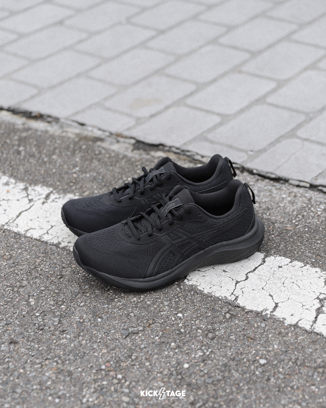 男鞋 ASICS GEL-CONTEND 9 4E 全黑 超寬楦 緩震 休閒 慢跑鞋【1011B882-003】