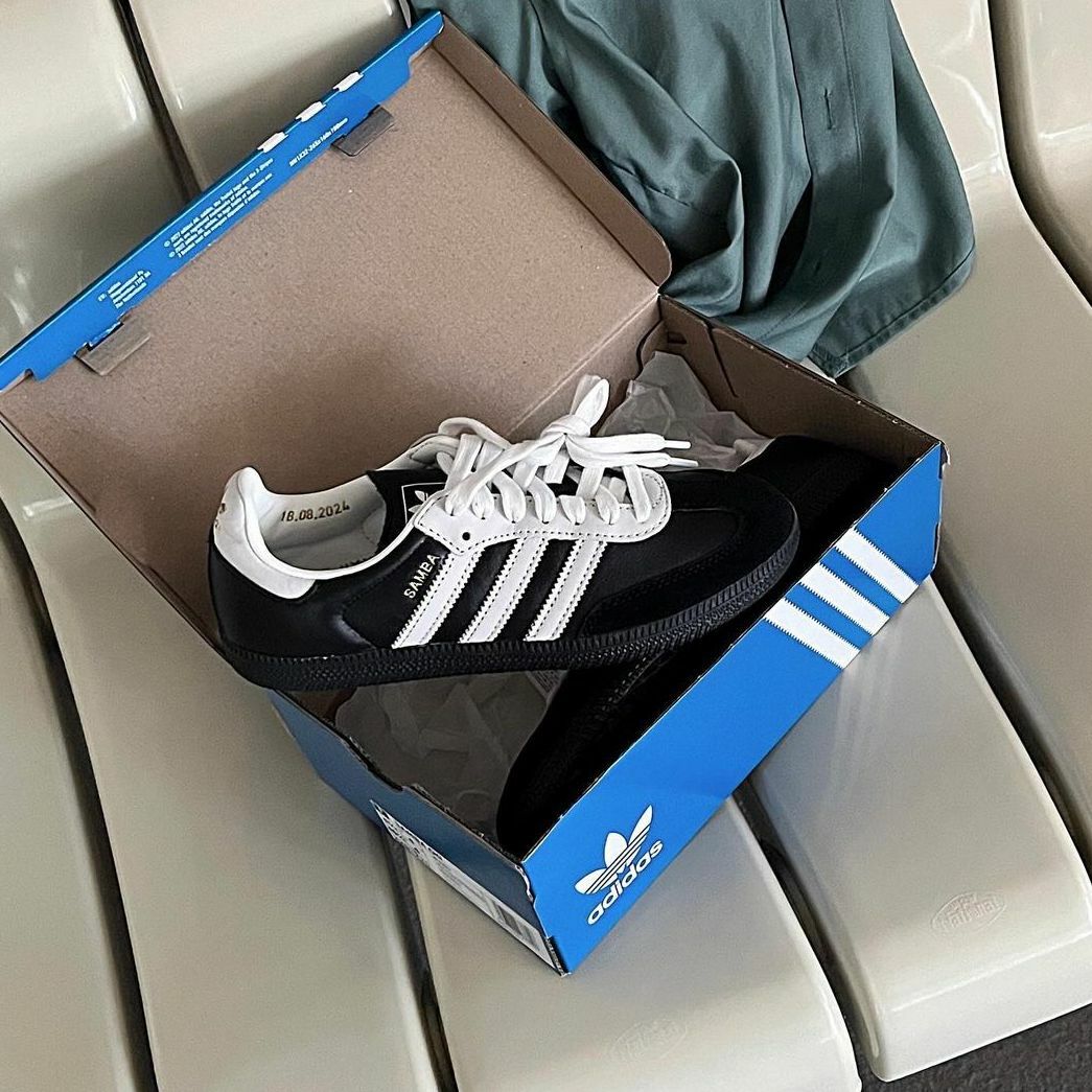 ADIDAS SAMBA OG 75週年限定 金標 燙金 奶油白 黑色 黑底 男女鞋 JP5282 / 預購