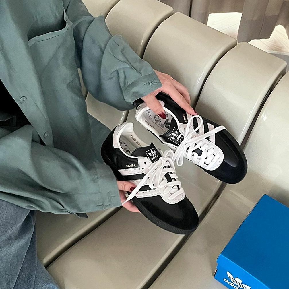 ADIDAS SAMBA OG 75週年限定 金標 燙金 奶油白 黑色 黑底 男女鞋 JP5282 / 預購