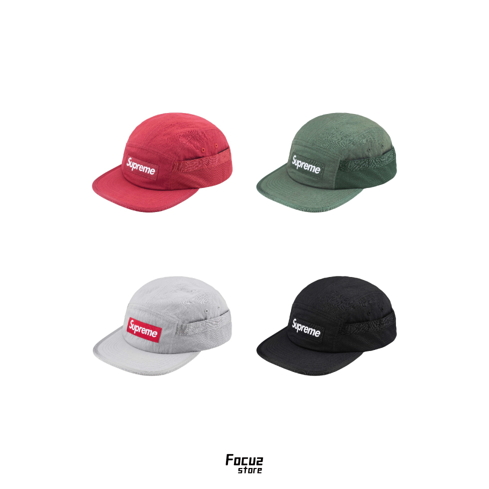 【Focus Store】預購 Supreme FW24 Week6 Mesh Pocket Camp Cap 五分割帽 四色