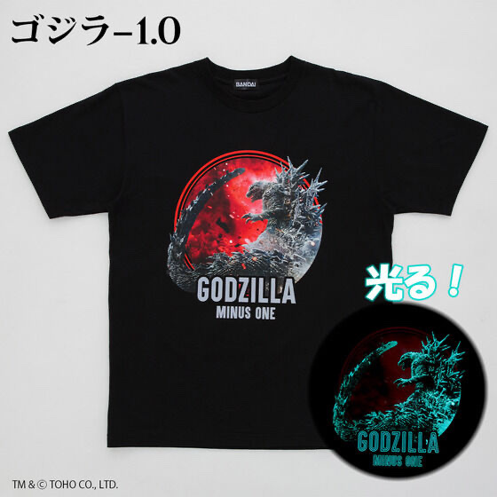 218773 Pbandai 預訂 2025/1月 ゴジラ-1.0 光る！Tシャツ