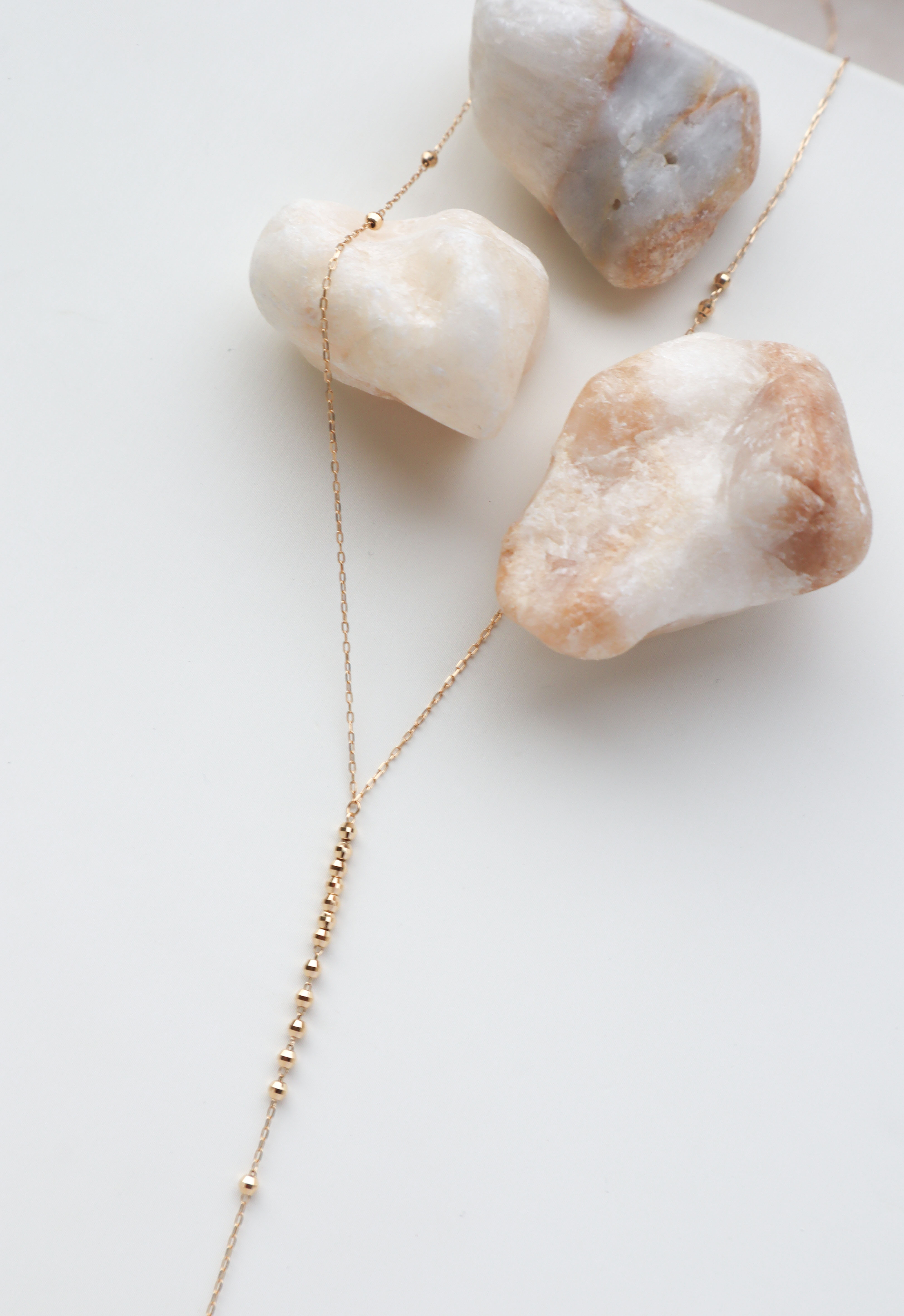 18K/金球Y字長墜鍊