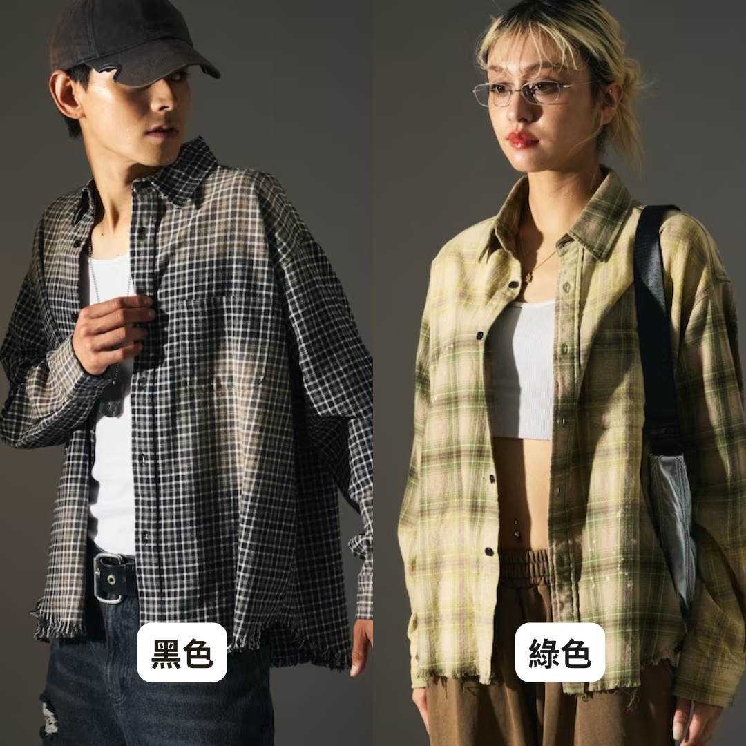 "代購" MR HEARTS 漂白格紋襯衫