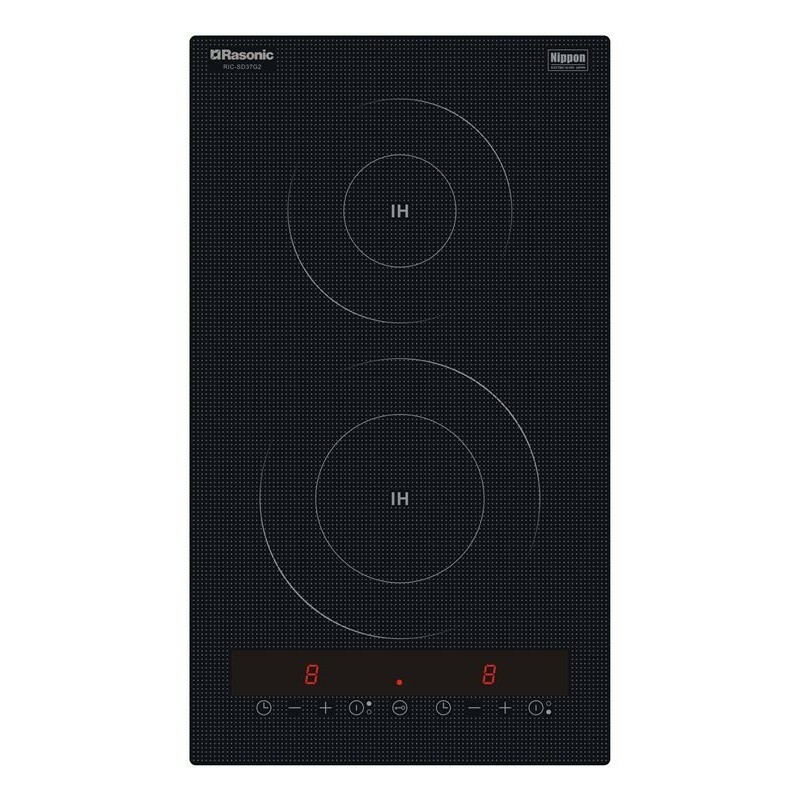 樂信 Rasonic    RIC-SD37G2‧座檯‧嵌入式‧雙頭電磁爐‧3700W‧香港行貨,原廠5年保養‧