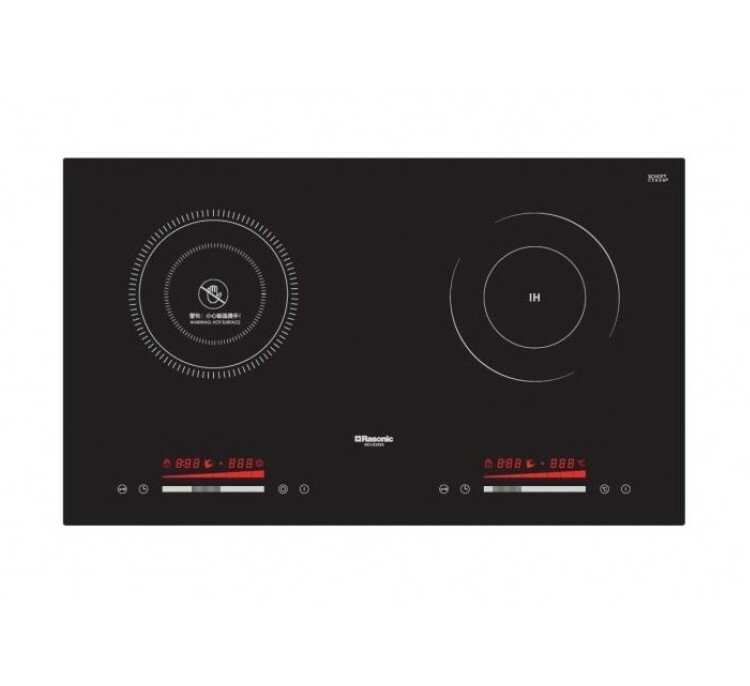 樂信 Rasonic   RCI-S2028‧座檯‧嵌入式‧2合1雙頭電磁爐+電陶爐‧2800W‧香港行貨,原廠5年保養‧
