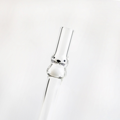 好玻海豹造型玻璃吸管環保吸管