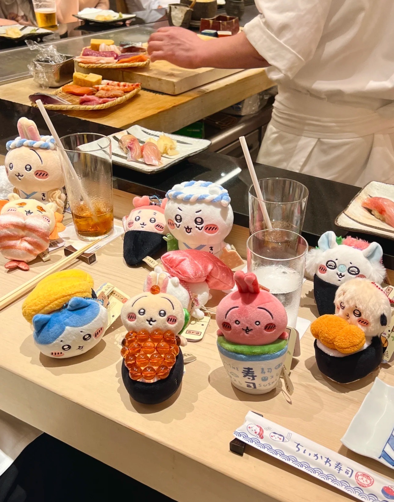 #預購 日本期間限定!! 吉伊卡哇 壽司師傅 壽司掛飾系列 公仔