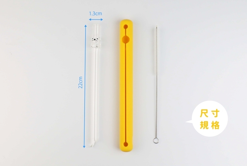 好玻海豹造型玻璃吸管環保吸管