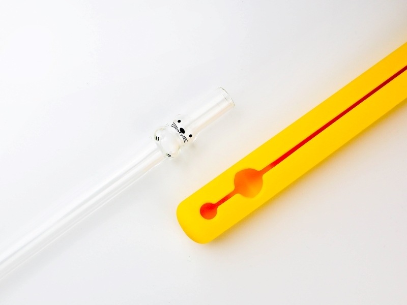 好玻海豹造型玻璃吸管環保吸管