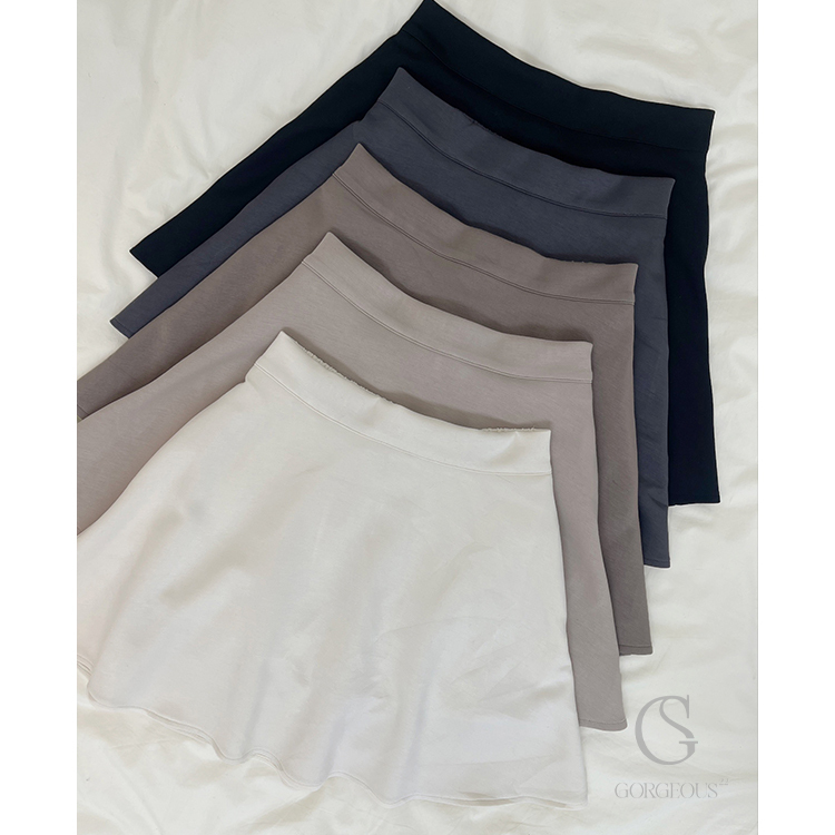 G9514 現貨「萬年百搭′自訂款太空散褲裙」