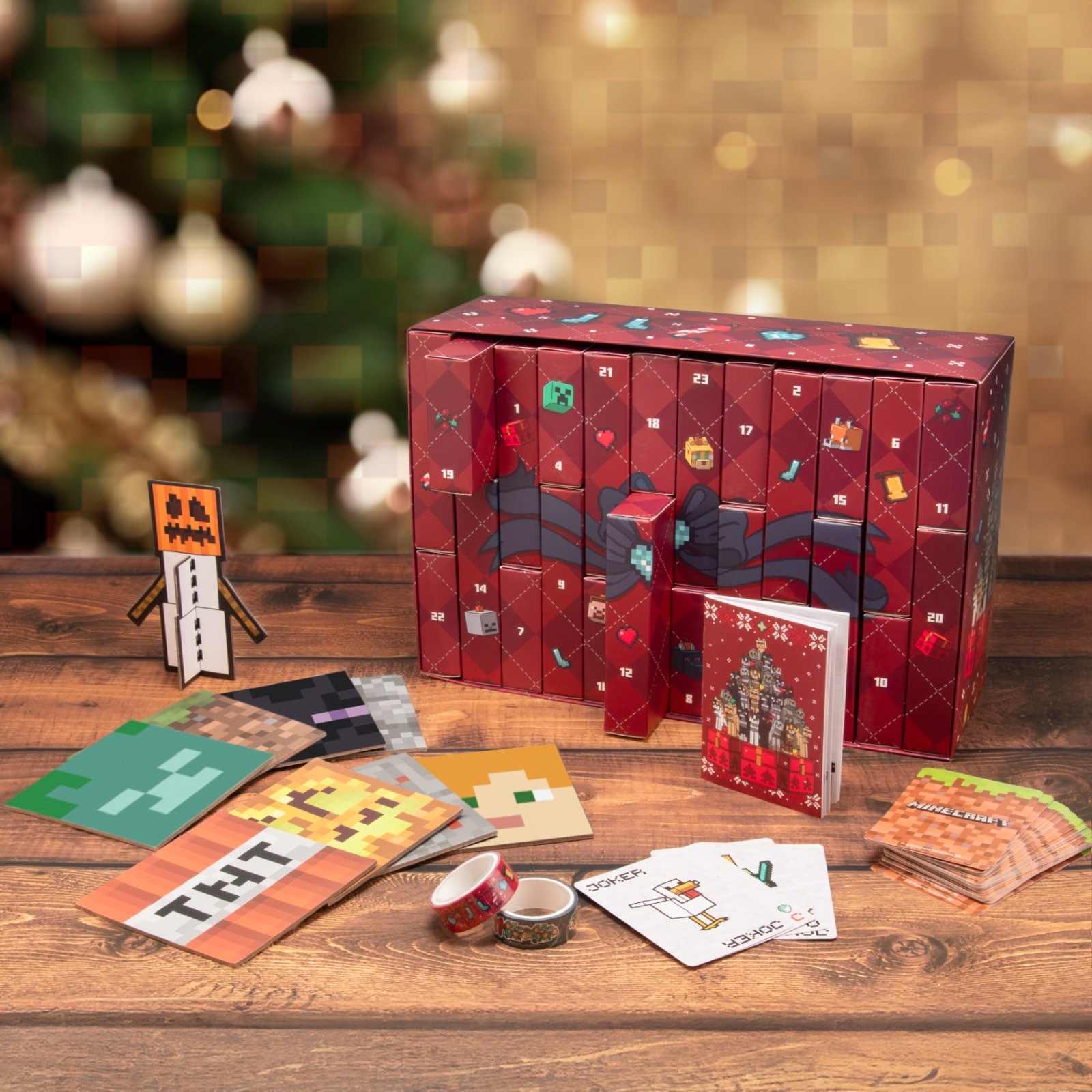 英國Paladone MINECRAFT24天倒數日曆盒限定版史迪仔文具12天倒數日曆限定版