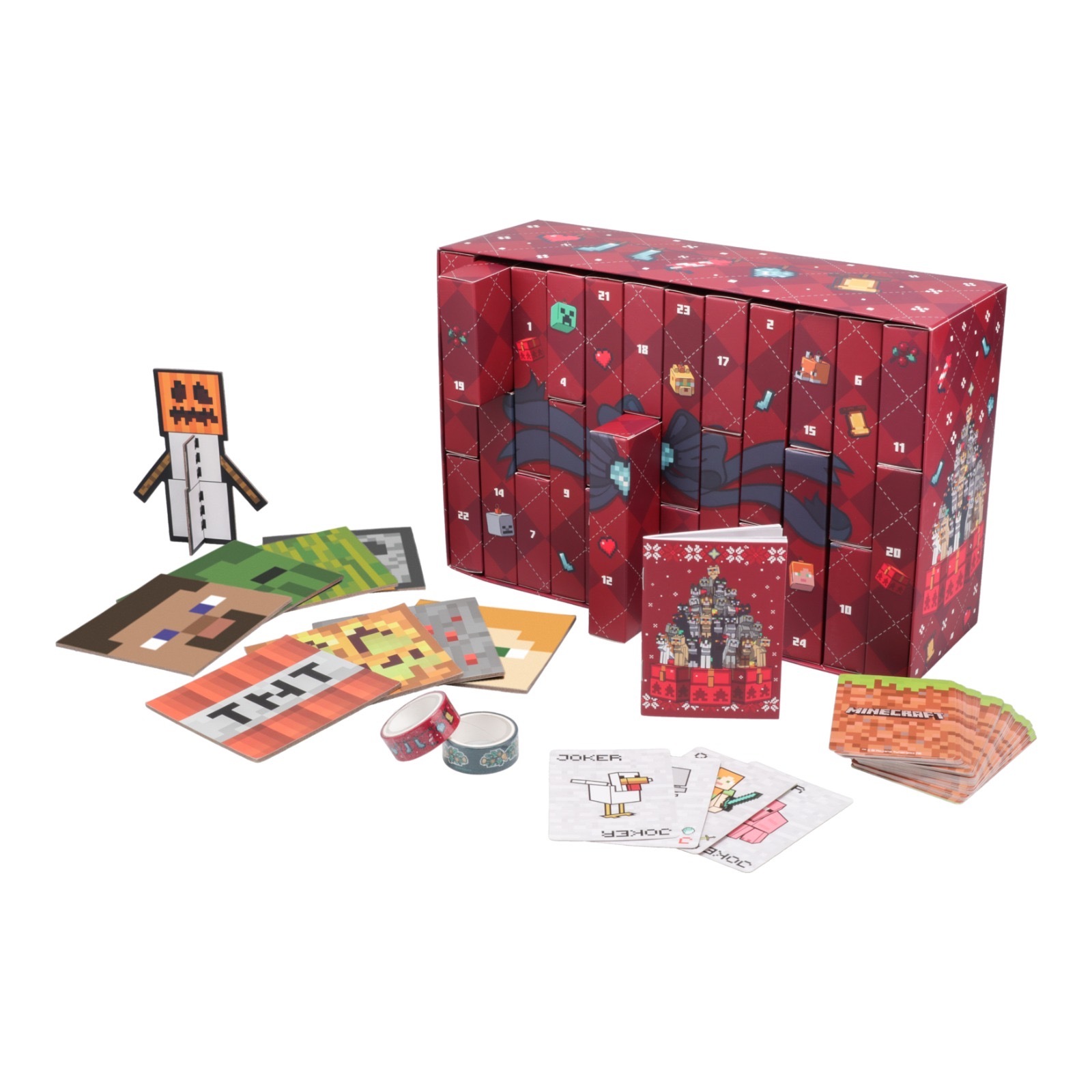 英國Paladone MINECRAFT24天倒數日曆盒限定版史迪仔文具12天倒數日曆限定版
