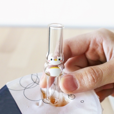 好玻企鵝造型玻璃吸管環保吸管