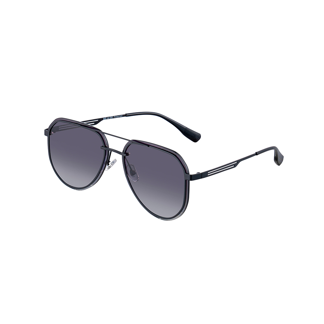 特工雙鼻橋未來感方框墨鏡-一色可選