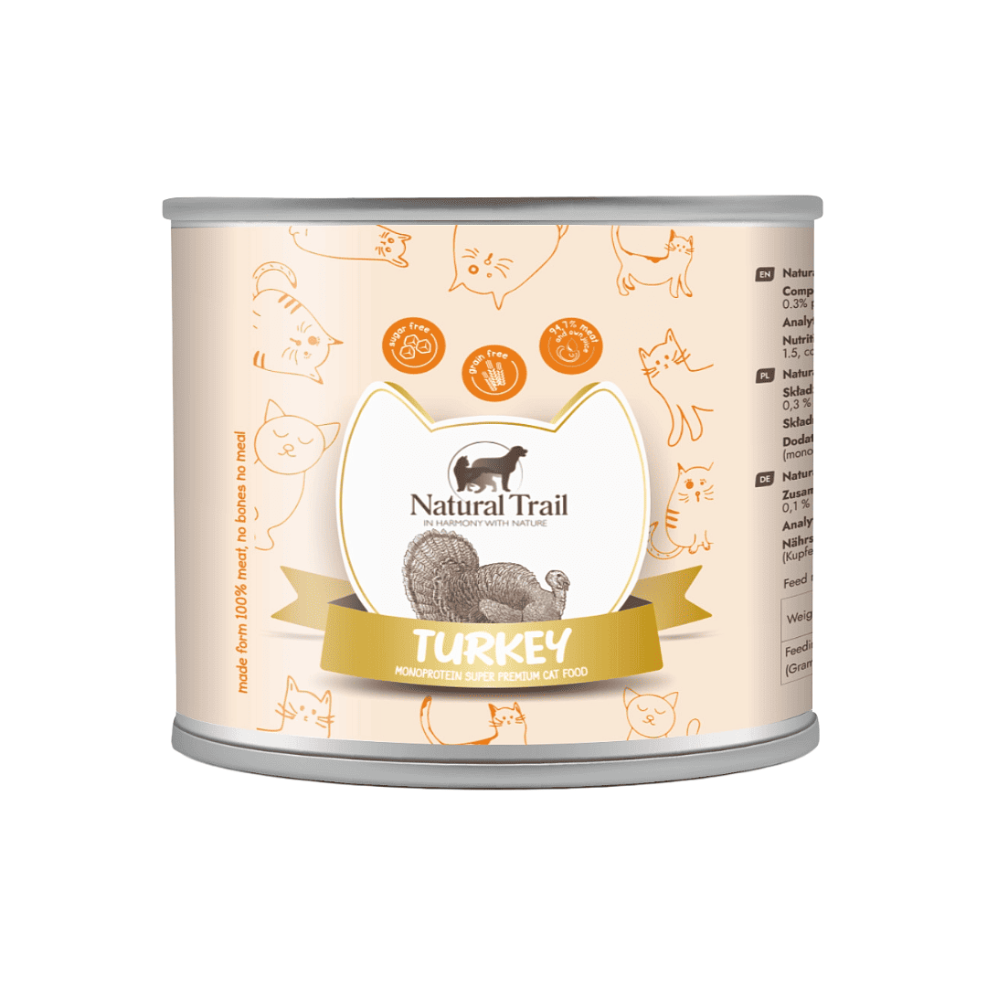 自然小徑 貓主食罐 單一肉源 低敏火雞