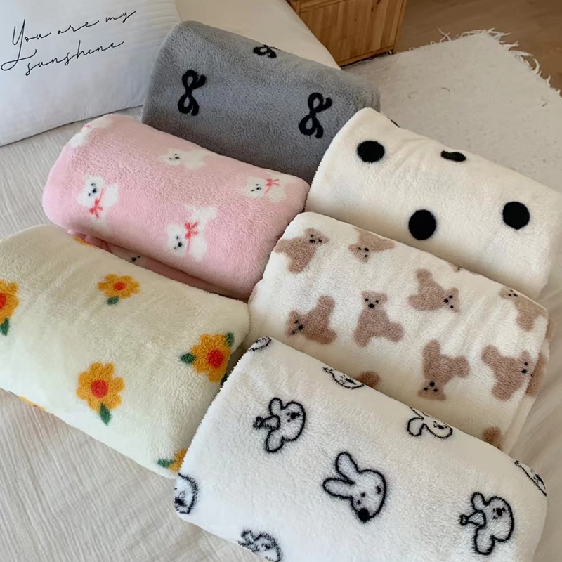 《4947》ins風牛奶絨毛毯