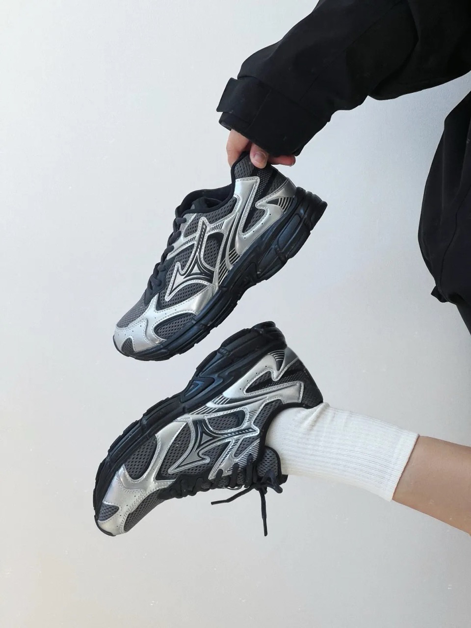 MIZUNO SPEED 2K 美津濃 黑幻銀 銀灰 仿舊 男女鞋 D1GH222919 / 預購