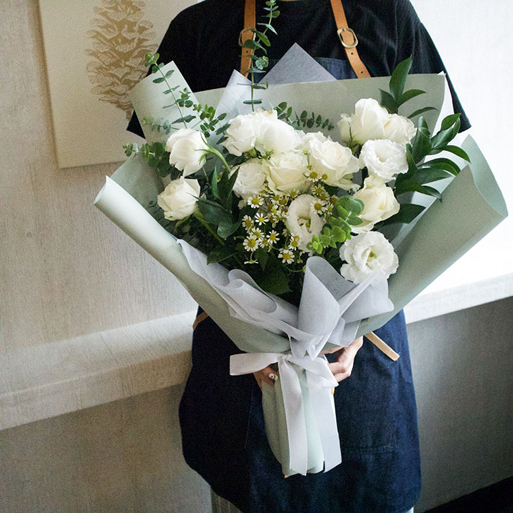 森｜白綠色系花束