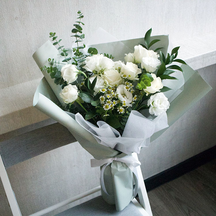 森｜白綠色系花束