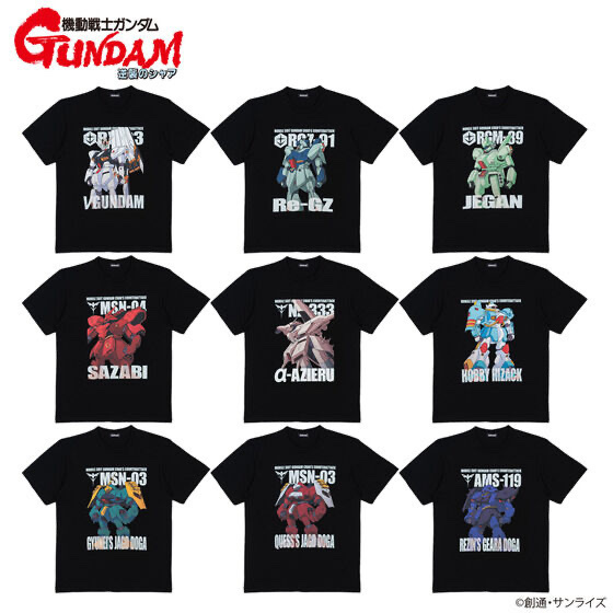 218718 Pbandai 預訂 2024/11月 機動戦士ガンダム 逆襲のシャア フルカラーTシャツ （全9種）