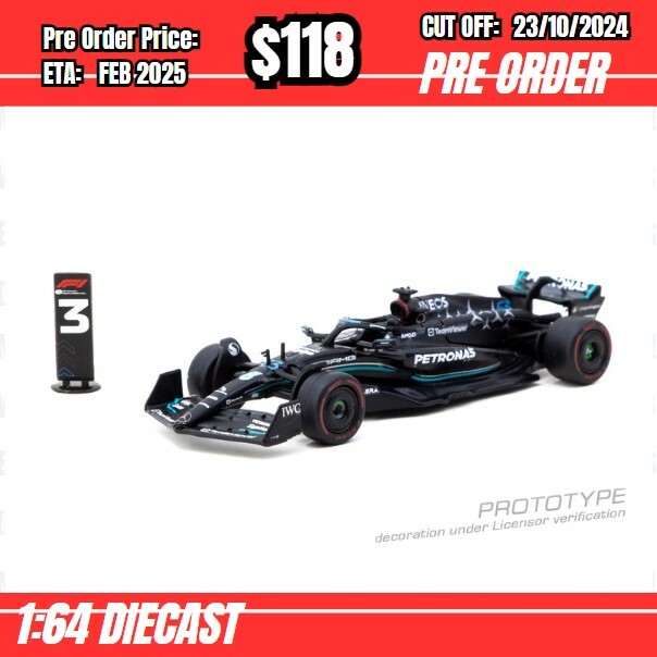 PO-$118 * Tarmac * 1:64 Mercedes-AMG F1 W14 E Performance Spanish Grand Prix 2023 George Russell [OD11/10]