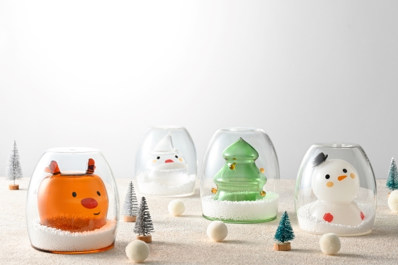 好玻聖誕交換禮物聖誕雙層玻璃杯