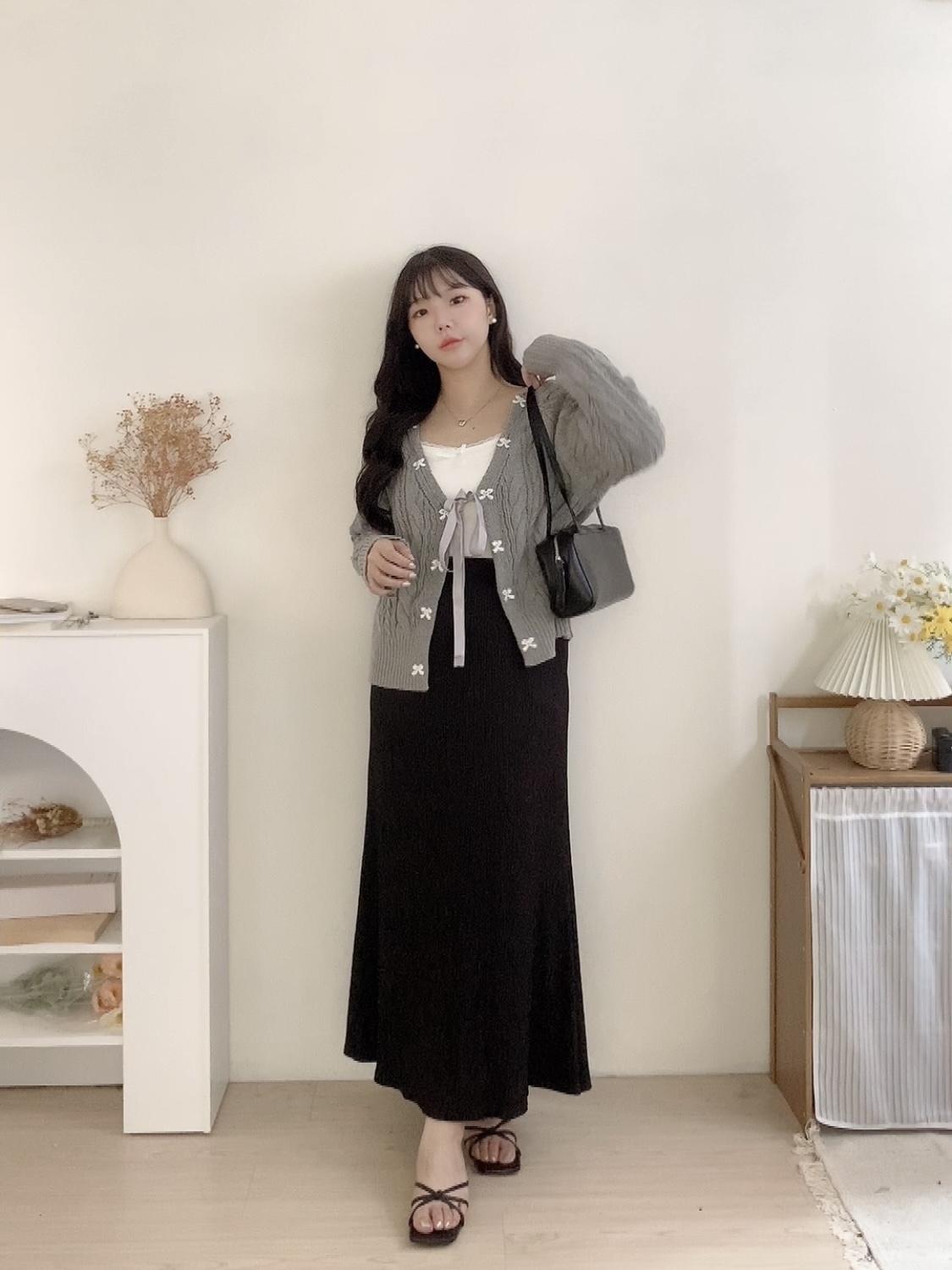 秋日浪漫！壓摺顯瘦魚尾裙(2 colors)