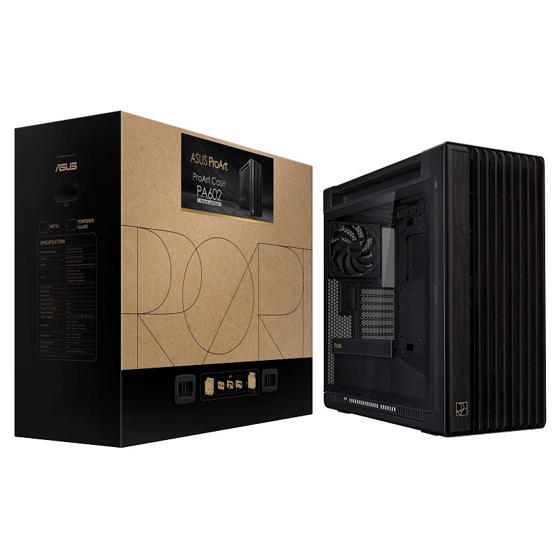 ASUS 華碩 ProArt PA602 WOOD 木質版 E-ATX 電腦機殼/90DC00J0-B00010