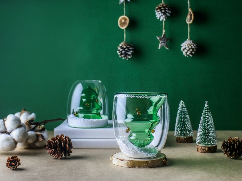 好玻聖誕交換禮物聖誕樹玻璃杯