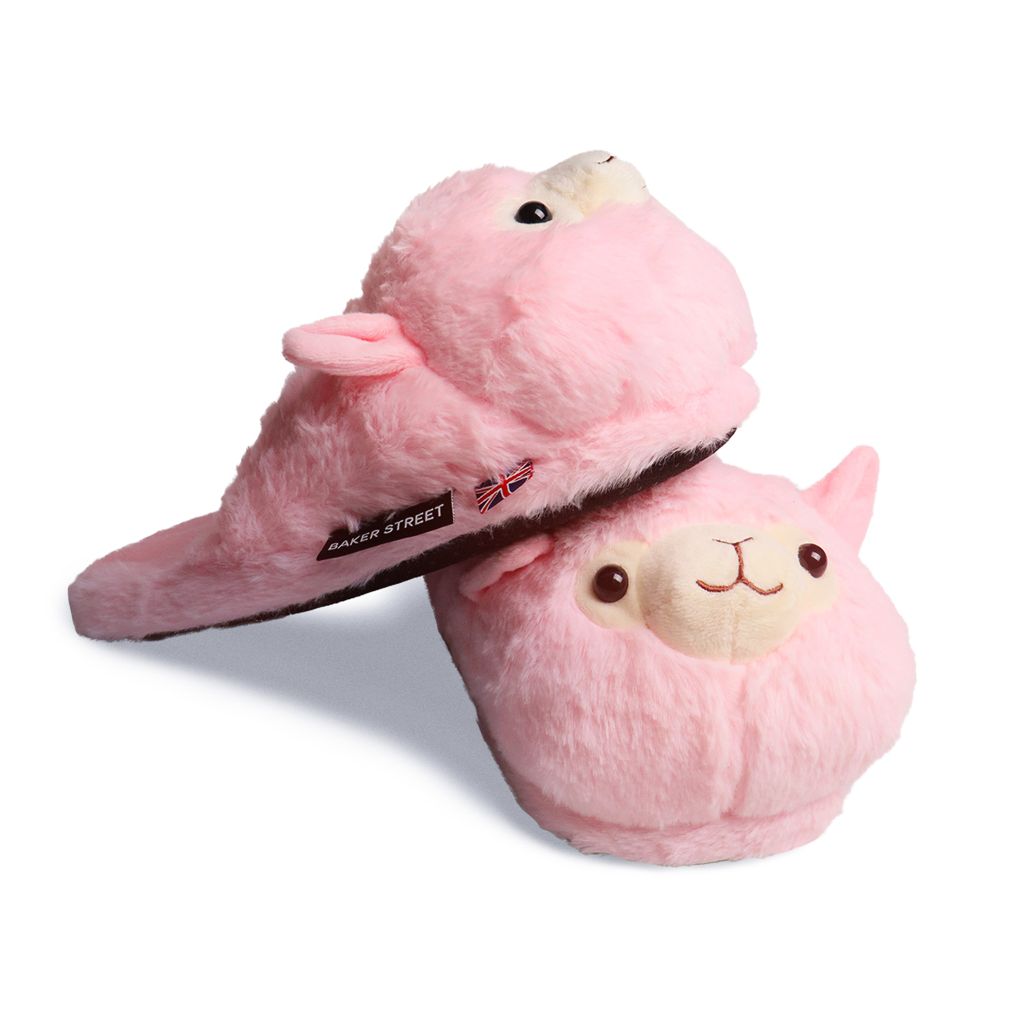 羊駝頭絨毛拖鞋