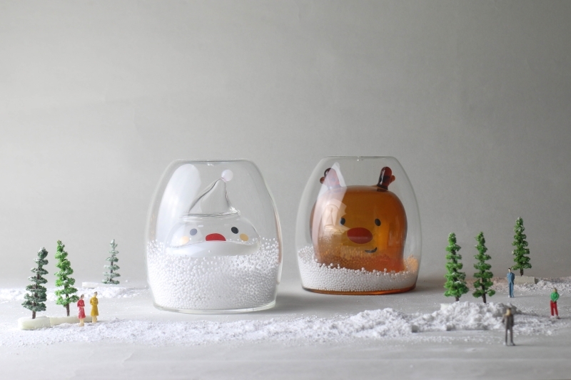 好玻聖誕交換禮物麋鹿雙層玻璃杯