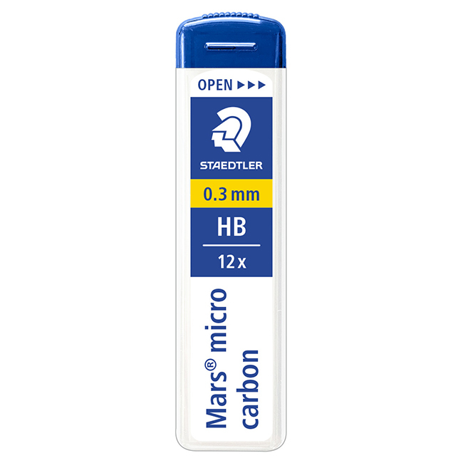 【STAEDTLER 施德樓】超韌自動筆芯0.3mm MS250-03HB