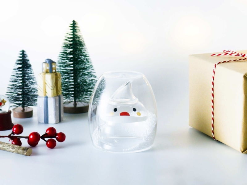 好玻聖誕交換禮物聖誕老人雙層玻璃杯