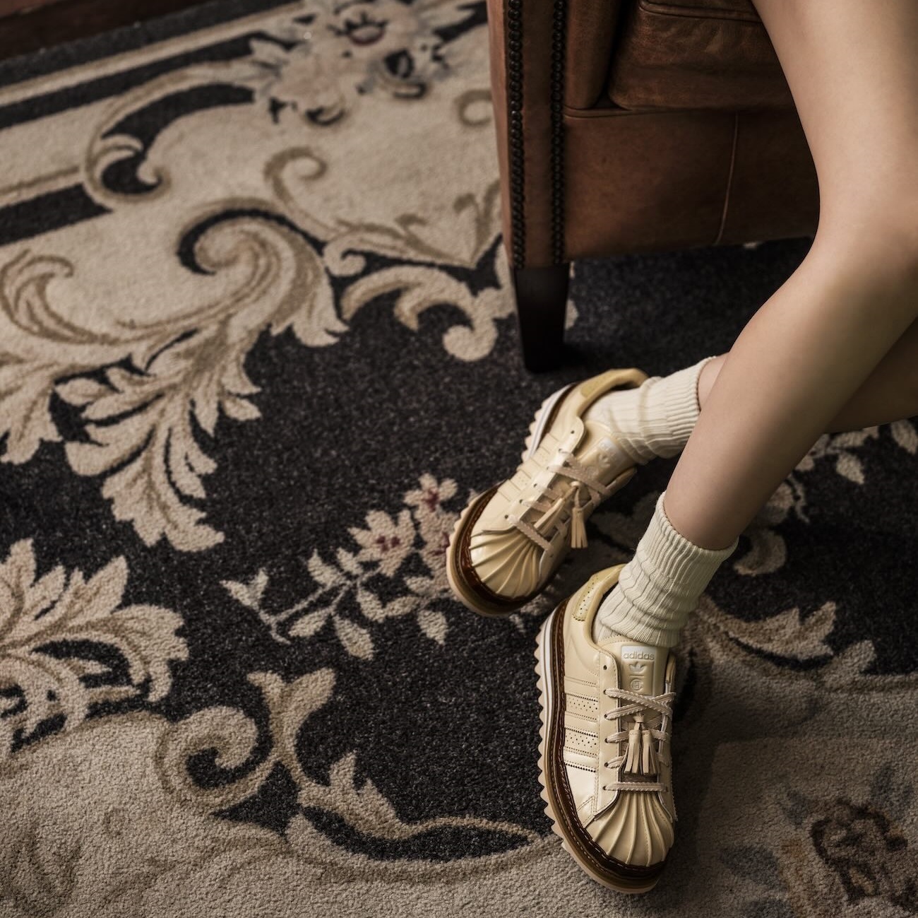 聯名款 CLOT x adidas Superstar Juice Store Crystal Sand 'Milk Tea’ 陳冠希 珍珠奶茶 JQ6117