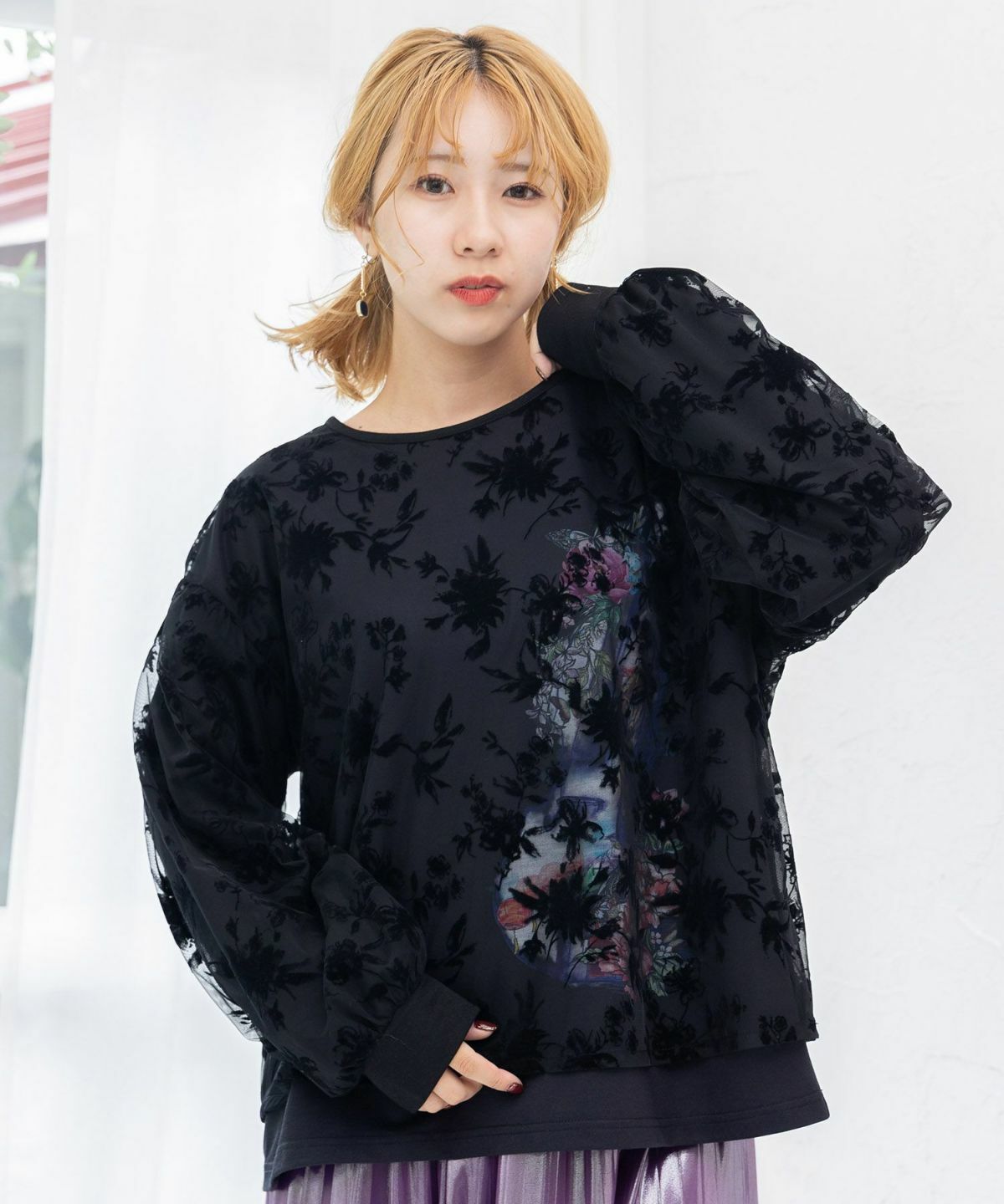 Pre-order - Scolar Floral Lace Pullover