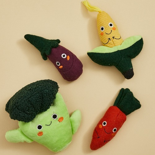 Louisdog 天然毛氈蔬菜玩具