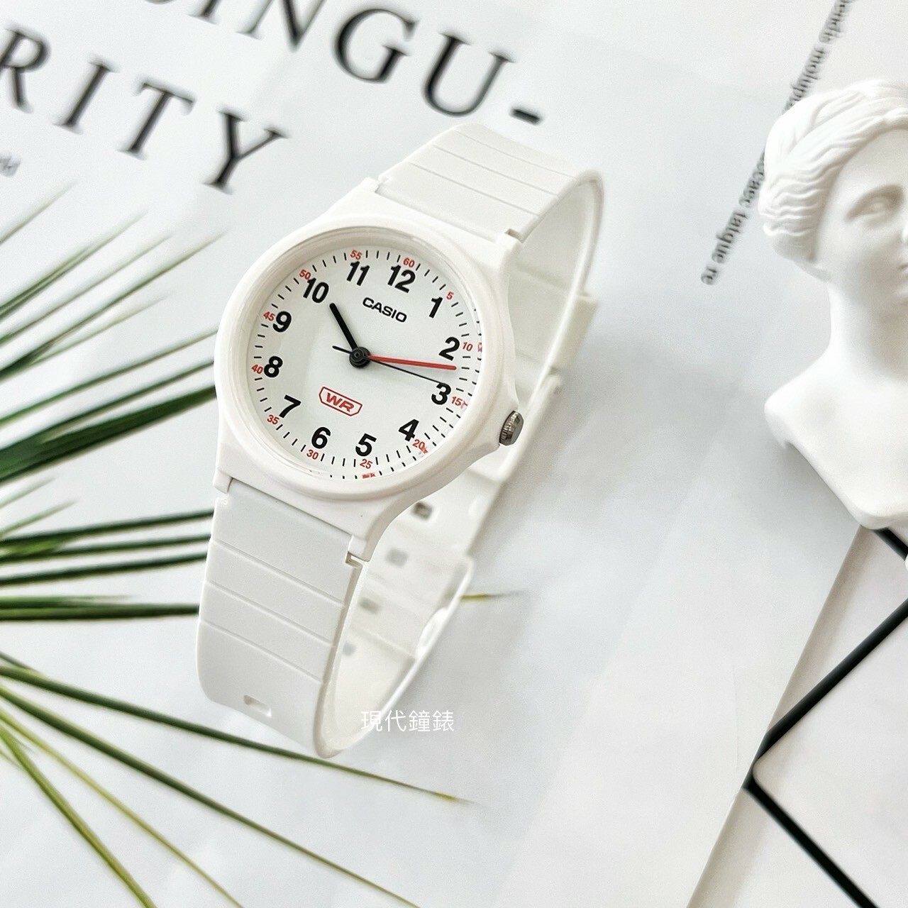 【CASIO 卡西歐】環保簡約設計指針錶 LQ-24B-7B 31.5mm 現代鐘錶