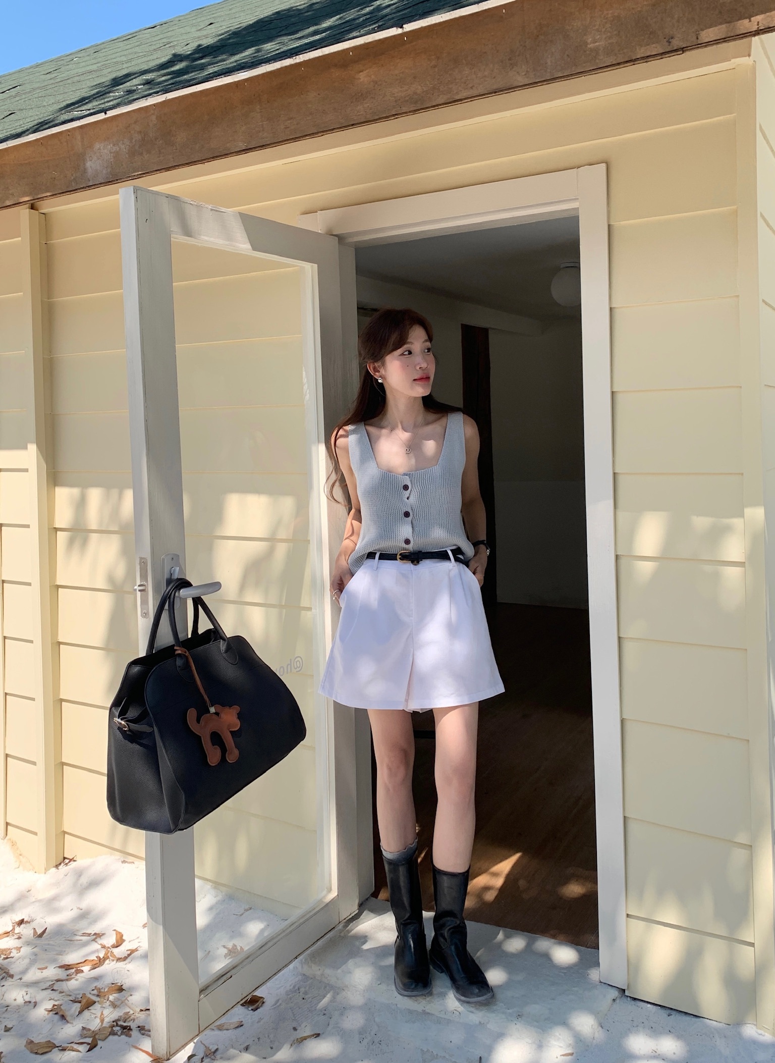 Cleanfit Linen Summer Shorts in White