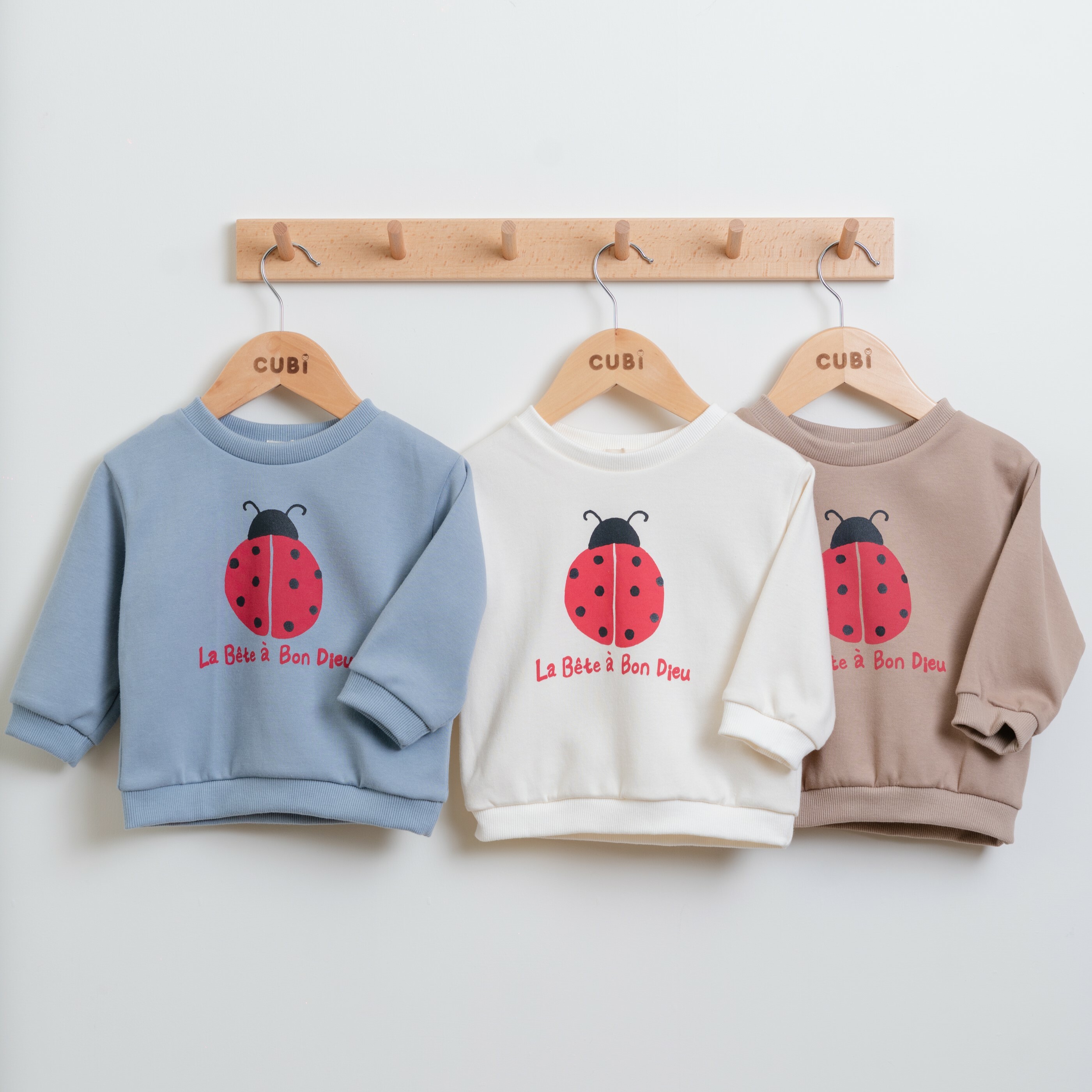 韓國 Aosta - 秋款童趣瓢蟲上衣（三色）