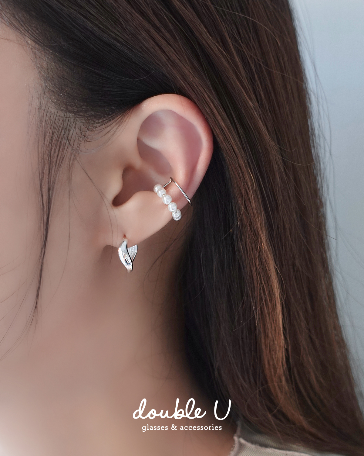 波光・純銀耳環 (FES10437)