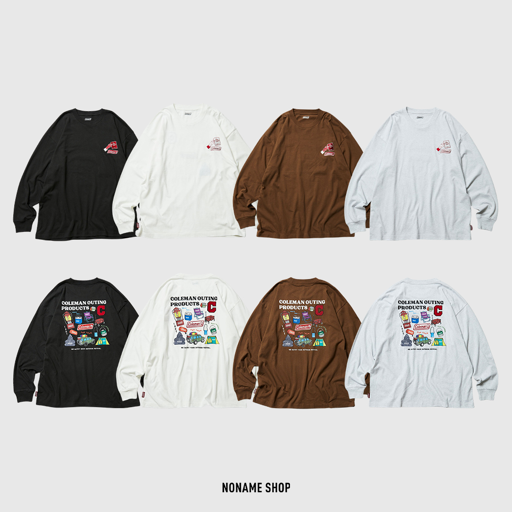 COLEMAN X FREAK'S STORE 戶外 露營 插畫 長袖 四色 (男款)